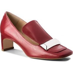 Półbuty EVA MINGE - Basauri 3H 18CP1372351ES 108. Czerwone półbuty damskie Eva Minge, z aplikacjami, ze skóry ekologicznej, eleganckie, bez obcasa, na obcasie. W wyprzedaży za 319.00 zł.
