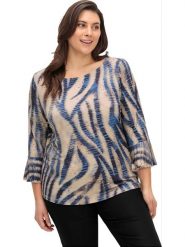 Creation L Bluzka w kolorze beżowym rozmiar: 52. Brązowe bluzki damskie creation L, l, bez wzorów, bez kołnierzyka, bez ramiączek. Za 64.95 zł.