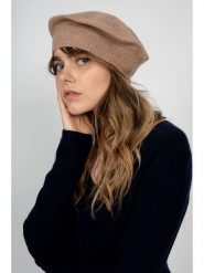 Perfect Cashmere Kaszmirowa czapka "Paris" w kolorze karmelowym rozmiar: onesize. Brązowe czapki zimowe damskie Perfect Cashmere, z kaszmiru. Za 143.99 zł.