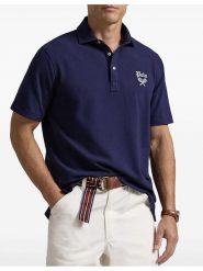 Ralph Lauren Underwear Koszulka polo w kolorze granatowym rozmiar: L. Niebieskie koszulki polo męskie Ralph Lauren Underwear, l, bez wzorów, z bawełny, bez ramiączek. Za 483.17 zł.