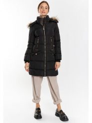 Northwood Płaszcz zimowy "Chubine" w kolorze czarnym rozmiar: M. Czarne płaszcze damskie Northwood, na zimę, m, bez wzorów, z puchu. Za 339.37 zł.