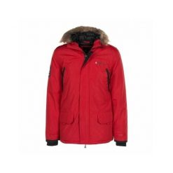 Parka Peak Mountain Capeak. Czerwone parki męskie Peak Mountain, na zimę, m, bez wzorów. W wyprzedaży za 329.50 zł.
