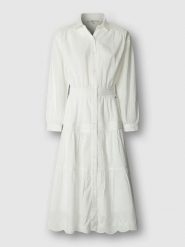 Pepe Jeans Sukienka "Celeste" w kolorze białym rozmiar: S. Białe sukienki damskie Pepe Jeans, s, bez wzorów, z bawełny, bez kołnierzyka, bez ramiączek, maxi. Za 263.53 zł.