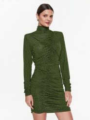 Gestuz Sukienka codzienna Milia 10906832 Zielony Slim Fit. Zielone sukienki damskie Gestuz, na co dzień, s, bez wzorów, z wiskozy, bez kołnierzyka, bez ramiączek, proste. Za 389.99 zł.