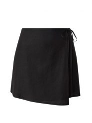 LeGer Spódnica "Cathleen" w kolorze czarnym rozmiar: 34. Czarne spódniczki damskie LeGer, bez wzorów, mini, kopertowe. Za 69.91 zł.