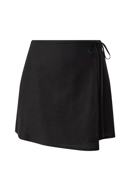 LeGer Spódnica "Cathleen" w kolorze czarnym rozmiar: 34. Czarne spódniczki damskie LeGer, bez wzorów, mini, kopertowe. Za 69.91 zł.