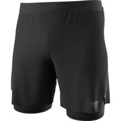 Szorty 2 w 1 Dynafit Alpine Pro. Czarne szorty męskie Dynafit, bez wzorów, z materiału, sportowe. Za 370.00 zł.