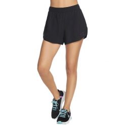 Szorty damskie Skechers performance 3 Inch Hybrid Short. Czarne szorty damskie Skechers, bez wzorów, z poliesteru. Za 390.00 zł.