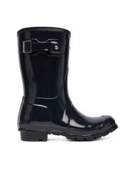 Hunter Kalosze Org Short Gloss WFS1000RGL Granatowy. Niebieskie kalosze damskie Hunter, bez wzorów, z kauczuku. Za 219.99 zł.