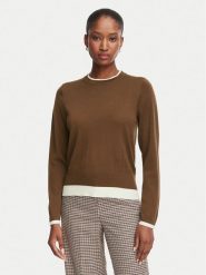 Marella Sweter Emme by Marella Prugna 2625366181 Brązowy Regular Fit. Brązowe swetry klasyczne damskie Marella, m, z wełny, bez kołnierzyka. Za 554.99 zł.