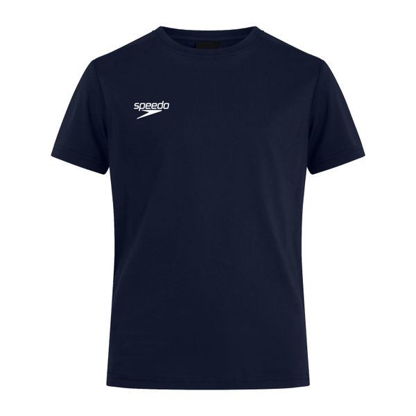 Koszulka T-Shirt męski Speedo Club Plain Tee. Niebieskie bluzki sportowe damskie Speedo, m, bez wzorów, bez kołnierzyka. Za 76.83 zł.