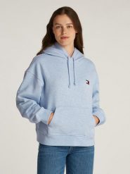 TOMMY JEANS Bluza w kolorze błękitnym rozmiar: L. Niebieskie bluzy z kapturem damskie Tommy Jeans, l, z bawełny. Za 245.96 zł.