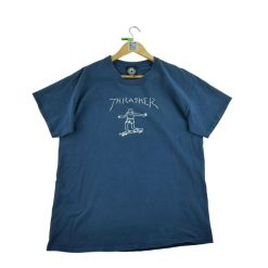Second life - Koszulka męska z krótkim rękawem - Stan bardzo dobry. Niebieskie t-shirty sportowe męskie Thrasher, m, bez ramiączek. Za 114.17 zł.