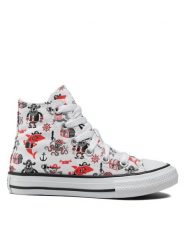 Converse Trampki Chuck Taylor All Star Pirate 372874C Biały. Białe trampki i tenisówki chłopięce Converse, bez wzorów, z materiału, retro, bez zapięcia. Za 149.99 zł.