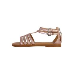 Sandały GEOX J SANDAL KARLY Rose. Czerwone sandały damskie Geox, z syntetyku, bez zapięcia. Za 223.99 zł.
