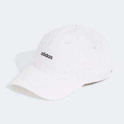 Czapka z daszkiem ADIDAS. Czapki z daszkiem damskie Adidas, bez wzorów, z bawełny. Za 39.99 zł.