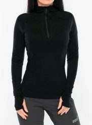 Bluza z zamkiem damska Inov-8 Merino Hoodie HZ. Czarne bluzy z kapturem damskie Inov-8, xs, z materiału. Za 543.39 zł.