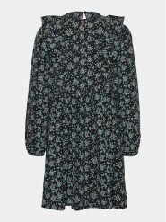 Vero Moda Girl Sukienka codzienna Floraly 10301856 Czarny Regular Fit. Czarne sukienki dziewczęce Vero Moda Girl, bez wzorów, z syntetyku, bez ramiączek. Za 89.99 zł.