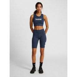 Szorty damskie Hummel Pulse Logo MW. Niebieskie spodenki sportowe damskie HUMMEL, na fitness i siłownię. Za 121.00 zł.