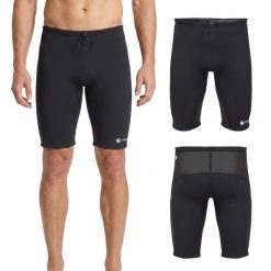Spodenki neoprenowe męskie AQUASTIC SeaFlex 2.0. Czarne kąpielówki męskie AQUASTIC, l, bez wzorów, z materiału, na fitness i siłownię. Za 119.99 zł.