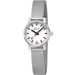 Zegarek damski Mondaine MSE.26110.SM, Quartz, 26mm, 3ATM. Szare zegarki damskie MONDAINE, ze stali. Za 1,128.05 zł.
