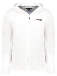 Geographical Norway Kurtka polarowa "Tugood" w kolorze białym rozmiar: XL. Białe kurtki męskie Geographical Norway, xl, bez wzorów, z materiału, bez kaptura. Za 87.40 zł.