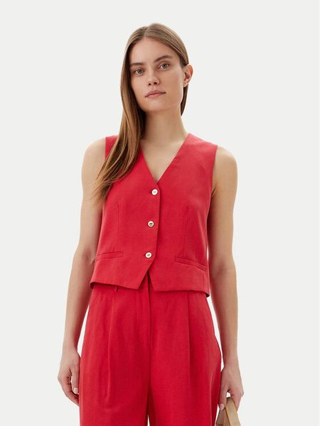 LOLA CASADEMUNT Kamizelka LS2502007 Czerwony Regular Fit. Czerwone kamizelki damskie lola casademunt, l, z lyocellu. Za 279.99 zł.