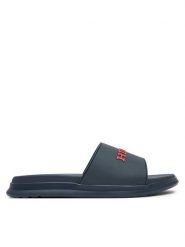 Tommy Hilfiger Klapki FM0FM05430 Granatowy. Niebieskie klapki i japonki męskie Tommy Hilfiger, ze skóry. Za 159.99 zł.