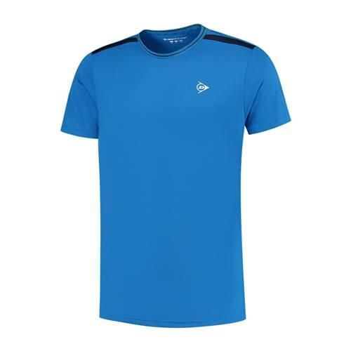 Koszulka sportowa męska Dunlop Club Crew Tee. Niebieskie t-shirty sportowe męskie Dunlop, l, bez ramiączek. Za 182.00 zł.