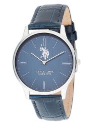 U.S. Polo Assn. Zegarek kwarcowy w kolorze srebrno-granatowym rozmiar: onesize. Niebieskie, analogowe zegarki męskie U.S. Polo Assn., metalowe. Za 173.99 zł.