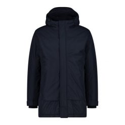 Parka z kapturem CMP. Niebieskie parki męskie CMP, bez wzorów, z materiału. Za 553.50 zł.