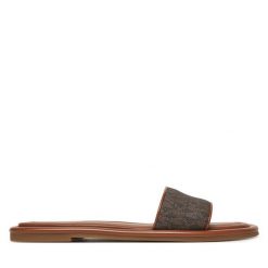 Klapki MICHAEL Michael Kors. Brązowe klapki damskie MICHAEL Michael Kors, bez wzorów, bez obcasa. Za 569.99 zł.