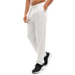 Męskie spodnie dresowe o luźnym kroju Fitness Siroko Function Gray. Szare spodnie sportowe męskie SIROKO, z bawełny. Za 173.00 zł.