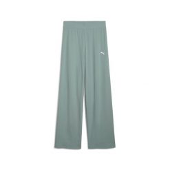 Puma Spodnie Ess Elevated High-Waist Straight 68502530. Zielone spodnie dresowe damskie Puma, xs, z dresówki. Za 182.50 zł.