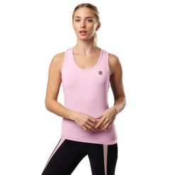 Koszulka tank top fitness damska All Star. Czarne topy sportowe damskie SIROKO, l, bez wzorów, z materiału, bez ramiączek. Za 94.30 zł.