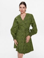 Gestuz Sukienka codzienna Calliope 10906954 Zielony Regular Fit. Zielone sukienki damskie Gestuz, na co dzień, bez wzorów, z bawełny, bez kołnierzyka, bez ramiączek, proste. Za 589.99 zł.