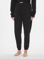Calvin Klein Underwear Spodnie piżamowe 000QS7085E Czarny Relaxed Fit. Czarne piżamy damskie Calvin Klein Underwear, s, bez wzorów, z bawełny, bez ramiączek. Za 259.99 zł.