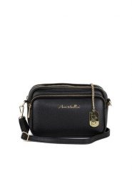 Anna Morellini Skórzana torebka "Tabita" w kolorze czarnym - 22 x 15 x 10 cm rozmiar: onesize. Czarne torebki klasyczne damskie Anna Morellini, bez wzorów, z materiału, bez dodatków. Za 217.99 zł.