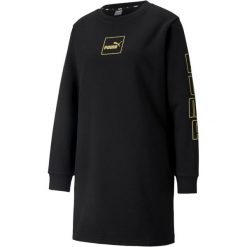 Bluza damska długa sportowa Puma Holiday. Czarne bluzy bez kaptura damskie Puma, s. W wyprzedaży za 129.00 zł.