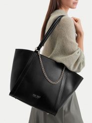 Nine West Torebka CEO-ADDISON-LH22281 Czarny. Czarne torebki klasyczne damskie Nine West, bez wzorów, bez dodatków. Za 229.99 zł.