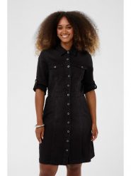 Kaffe Sukienka dżinsowa w kolorze czarnym rozmiar: 38. Czarne sukienki damskie Kaffe, bez wzorów, bez kołnierzyka, bez ramiączek, midi. Za 208.99 zł.