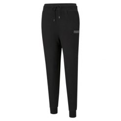 Spodnie damskie Puma Modern Basics High czarne. Czarne spodnie dresowe damskie Puma, m, bez wzorów. Za 321.00 zł.