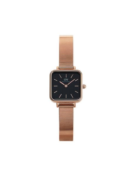 Daniel Wellington Zegarek Quadro Studio DW00100518 Złoty. Żółte, analogowe zegarki damskie Daniel Wellington, złote. Za 829.99 zł.