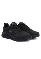 Buty sportowe męskie Skechers Bobs B Flex Arctic Edge. Czarne buty sportowe na co dzień męskie Skechers, z materiału, bez zapięcia, trekkingowe. Za 289.99 zł.