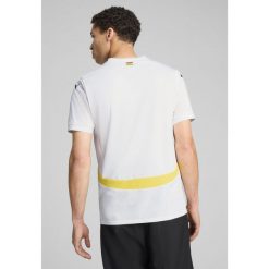 Męska koszulka domowa Ghana 2025 PUMA White Pelé Yellow. Białe t-shirty sportowe męskie Puma, m, bez ramiączek, do piłki nożnej. W wyprzedaży za 365.00 zł.