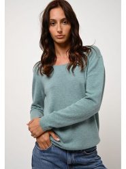 AUTHENTIC CASHMERE Kaszmirowy sweter "Lanfon" w kolorze miętowym rozmiar: S. Niebieskie swetry klasyczne damskie AUTHENTIC CASHMERE, s, z kaszmiru, bez kołnierzyka. Za 306.01 zł.