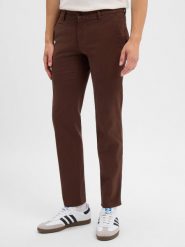 BRAX spodnie z tkaniny Mężczyźni Bawełna brązowy, 38-32. Brązowe spodnie materiałowe męskie Brax, bez wzorów, z bawełny. Za 499.95 zł.