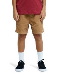 Spodenki z elastyczną talią dla Chłopcy TAXER Brązowy. Brązowe szorty męskie Quiksilver, z bawełny, bez kołnierzyka. Za 90.00 zł.