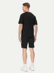 Jack & Jones Komplet t-shirt i spodenki Brandon 12298184 Czarny Regular Fit. Czarne szorty męskie Jack & Jones, m, z bawełny. Za 119.99 zł.