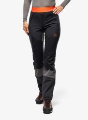 Spodnie skiturowe damskie La Sportiva Kyril Pant. Czarne spodnie materiałowe damskie La Sportiva, z aplikacjami, z materiału. Za 646.79 zł.